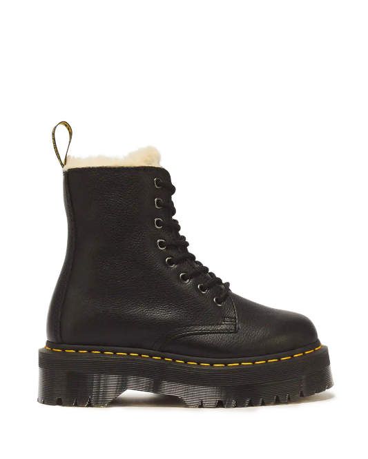 Jadon Boot Leather Faux Fur Lined Platforms