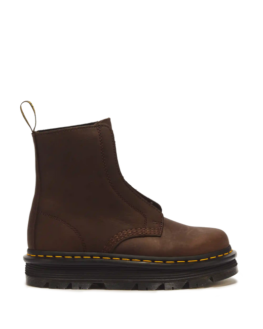 Zebzag Laceless Slip On Leather Boots