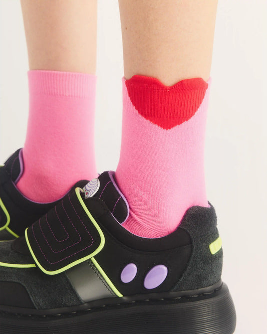 Jacquard Heart Powerpuff Girls Socks