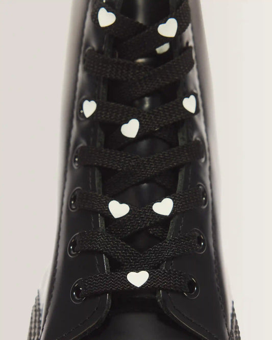 55 Inch Heart Flat Shoe Lace (8-10 Eye)