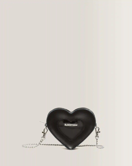 Mini Heart Shaped Kiev & Patent Leather Bag