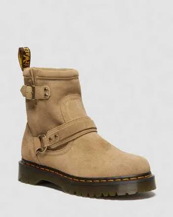 Anistone Harness Suede Biker Boots