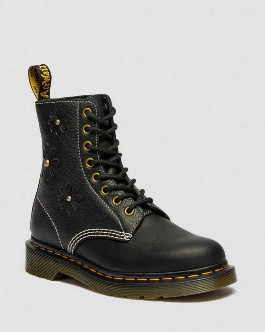 1460 Pascal Flower Grizzly Leather Boots