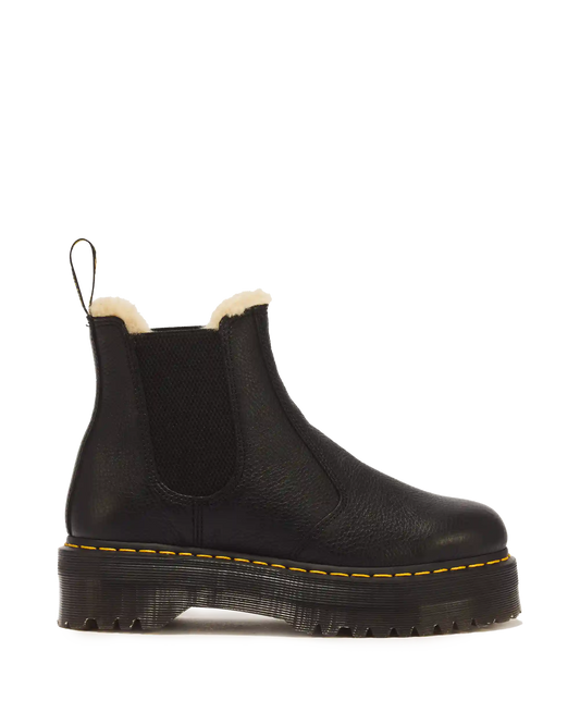2976 Faux Fur Lined Platform Chelsea Boots
