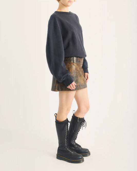 1B60 Bex Pisa Leather Knee High Boots