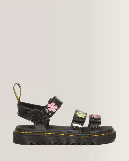 Junior Klaire Coated Glitter Velcro Sandals