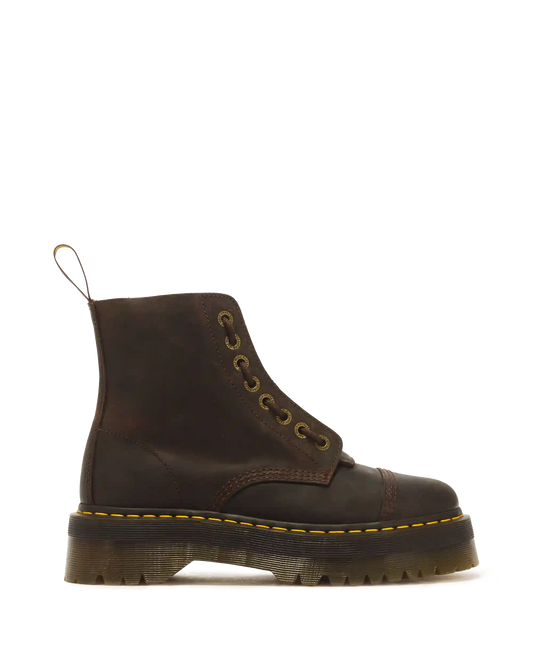 Sinclair Crazy Horse leather platform boots