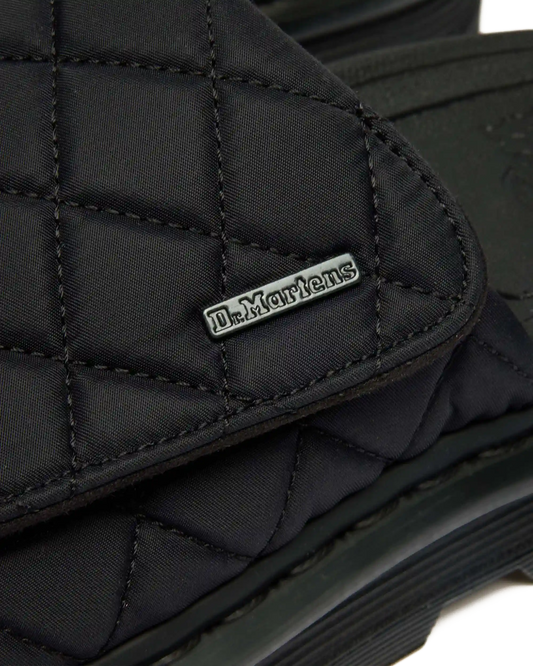 Zebzag Quilted Canvas Platform Slides