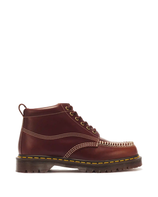 LOWELL CHUKKA MOC TOE LEATHER ANKLE BOOTS