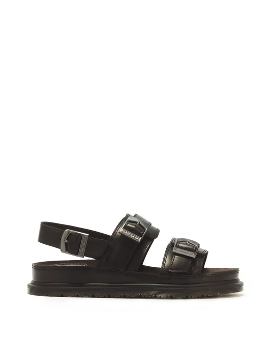 San Two Strap Leather Sandals