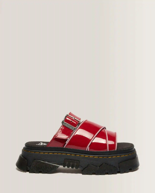 Mattison Slide Soft Patent Leather Sandals