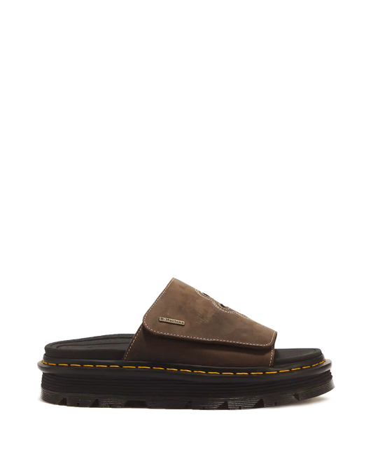Zebzag Flower Crazy Horse Leather Slides