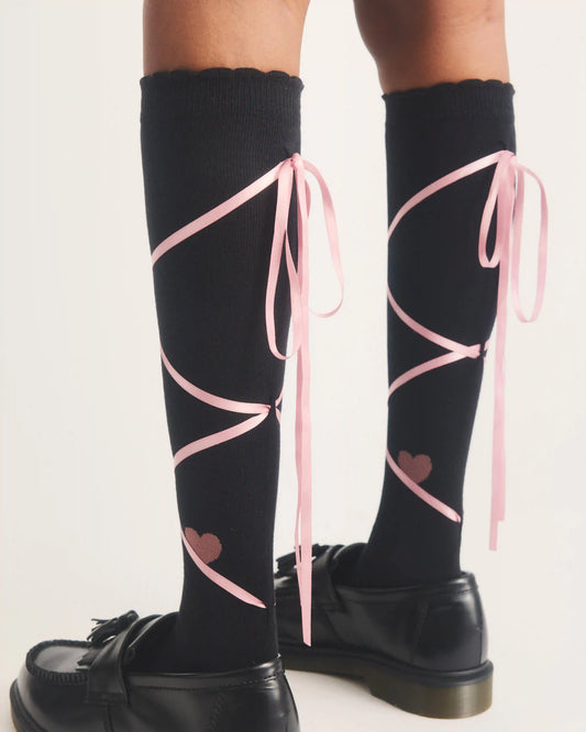 Long Lace Up Socks