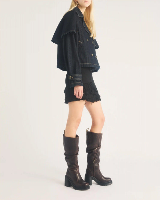 Kasey Kinsley Leather Knee High Heeled Boots