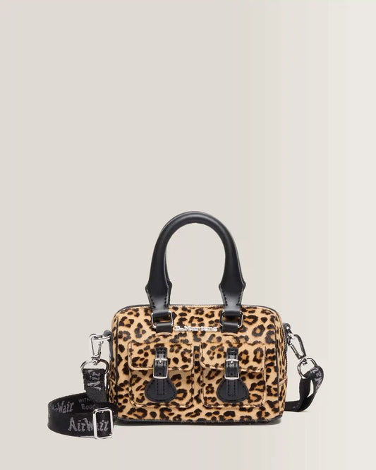 Mini Top Handle Leopard Print Bag