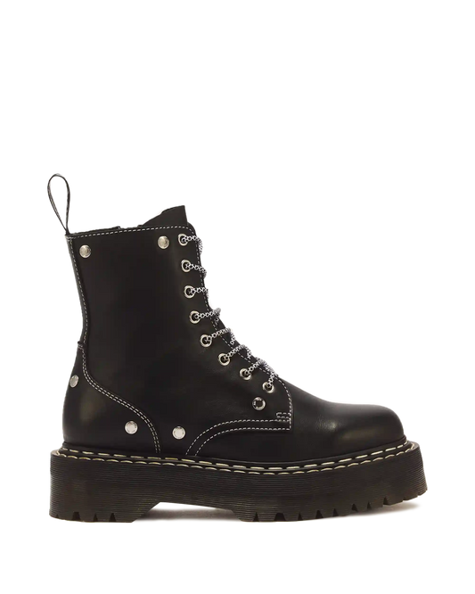 Jadon Monochrome Sendal Leather Platform Boots