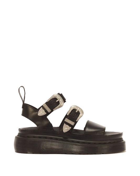 Gryphon Quad Leather Gladiator Platform Sandals