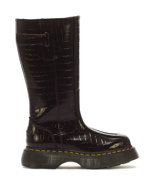Buzz Hi Croc Emboss Leather Boots