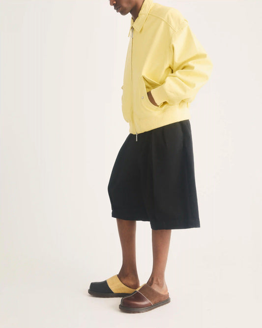 San Patchwork Leather & Nubuck Mules