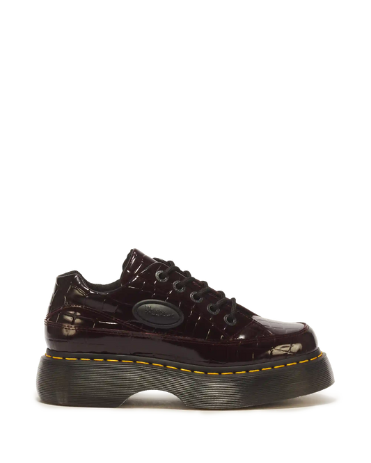 Buzz 5 Eye Croc Emboss Leather Shoes