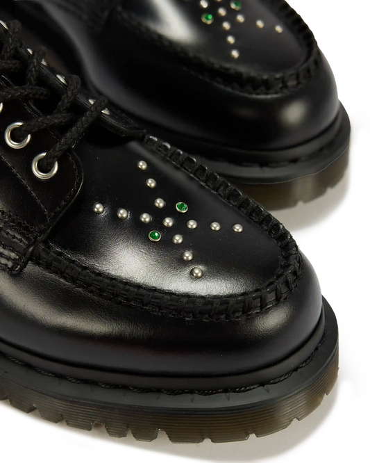 Lowell Stud Analine Leather Moc Toe Shoes
