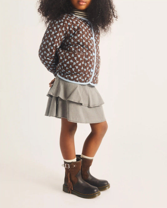 Genaya Desert Rodeo Junior Leather & Suede Rigger Boots