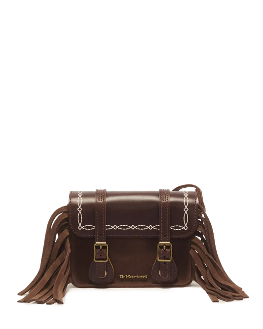 7 Inch Desert Rodeo Leather & Suede Satchel