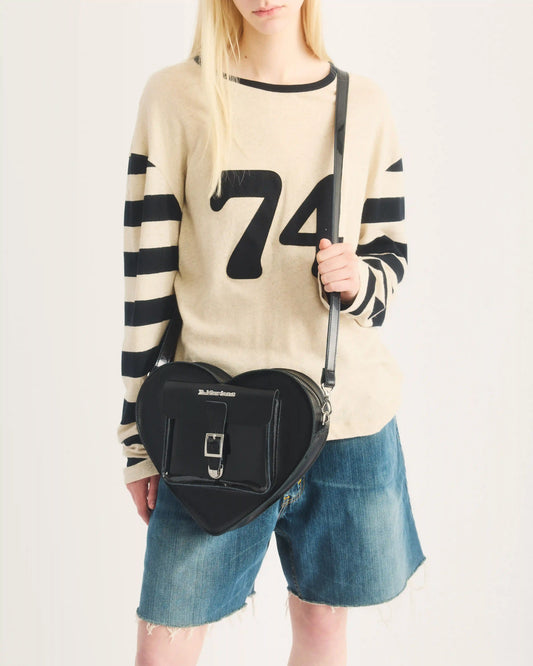Kiev Leather Hardware Heart Shaped Bag