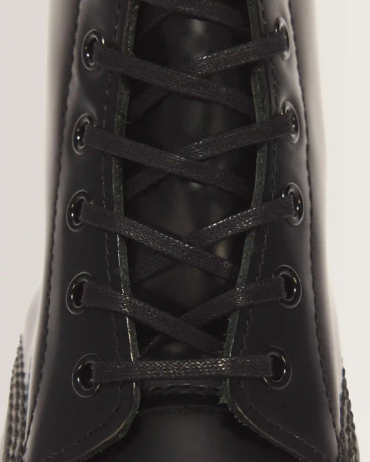 55 Inch Waxed Flat Shoe Laces (8-10 Eye)
